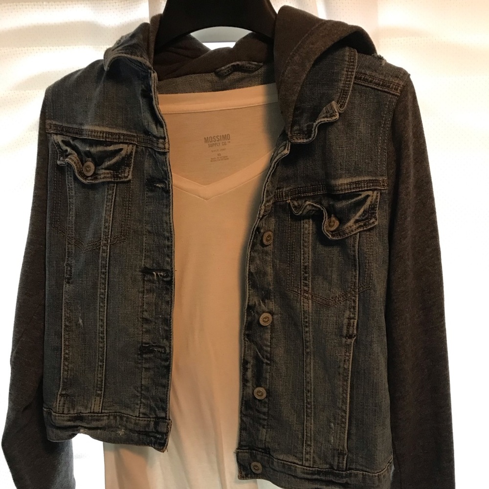 Hollister medium jean/sweatshirt jacket